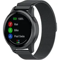 Garmin Vivoactive / Vivomove milanese band - zwart