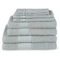 Good Morning Badgoedset 100% katoen - anthracite - 8 delig