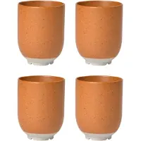 Broste Copenhagen Eli mokken caramel bruin - set van 8 stuks