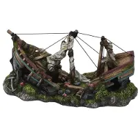 Ebi Aqua Della 3 masten schip L (Decoratie, Andere objecten), Aquarium decoratie