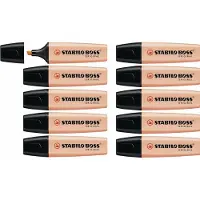 Stabilo BOSS ORIGINAL Pastel - Markeerstift - Markeren Met Pastelkleuren - Cremig Perzik - Doos 10 stuks