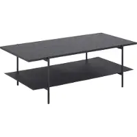 Molecule Rechthoekige Salontafel Angus Melamine Essenhout Zwart