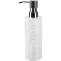 Spirella Zeepdispenser Tube Ribbed – Zeephouder en Lotion Dispenser voor Badkamer Accessoires – Elegant en Tijdloos Ontwerp