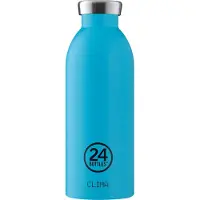 24Bottles Drinkfles 'Clima 500 ml' lichtblauw / zwart