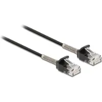DeLOCK Cable RJ45 plug to RJ45 plug with bend protection Cat.6A 5 m black