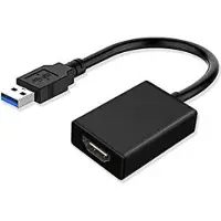 Microconnect MC-USB3.0HDMI video kabel adapter 0,15 m HDMI Type A (Standaard) USB Type-A Zwart
