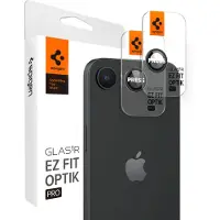 Spigen Optik Pro EZ Fit Lens Protector 2-pack voor de Apple iPhone 17e / 16e - Transparant