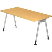 Hjh OFFICE PRO ATOS 16 S - Beuken 160 x 80 Tafelhoogte I In hoogte verstelbaar