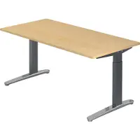 Hjh OFFICE PRO XTRA XB 16 GC - Esdoorn 160 x 80 Tafelhoogte I In hoogte verstelbaar