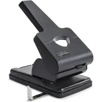 Rapesco HD865-P Heavy Duty perforator zwart 2-gaats (63 vel)