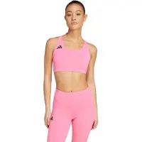 Adidas Performance Adizero Essentials Run Medium Support Bra Lucid Size: M (C-D) | Sports Bras Outlet | Dames | Roze