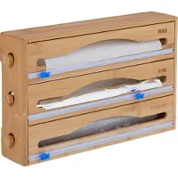 Relaxdays Foliedispenser, Keukenrolhouder, Beige