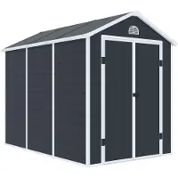 CoverTech Bergen kunststof gereedschapshuisje 1,9 x 2,8 m antraciet