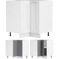 VCM Hoekkast | Afmetingen ca. H. 82 x B. 76 x D. 76 cm | Keukenkast | Keukenkast | Landkaststijl | Keukenmeubilair – Colura
