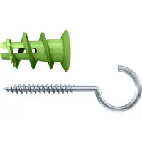 Fischer gipsplaatplug met schroefhaak GK Green RH - Max 8 kg - 5 stuks