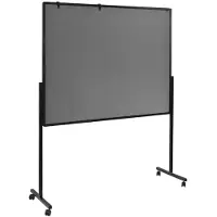 Legamaster Verrijdbaar Multiboard XL PREMIUM - whiteboard en prikboard - B 1200 x H 1500 mm - inclusief papierhaken - grijs