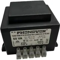 Phonovox 50va 230/12v 50-60hz Ip-00 Power Strip Tp31050 Transformer Zilver