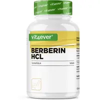 Vit4ever Berberine HCL 97% extract - - 120 capsules van 500 mg - natuurlijke berine + zwart peperextract - getest in laboratorium - hoge dosis - veganistisch - premium kwaliteit