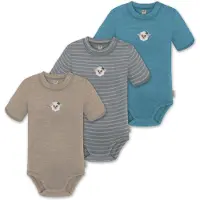 Normani Rompertje/body donkerbeige / smoky blue / azuur