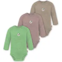Normani Rompertje/body 'Auckland' beige / lichtgroen / gemengde kleuren / rosa