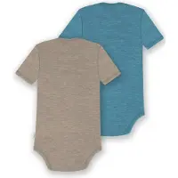Normani Rompertje/body 'Tauranga' beige gemêleerd / blauw gemêleerd