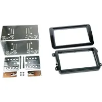 ACV 2-DIN Facade Adapter - Seat - Piano Zwart - Universeel - Auto - Skoda/VW