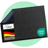 Floordirekt Premium Deurmat SKY Novo - Voor Entree - Vuilvangmat - Anti-slip & Afwasbaar - Voor Het Opbergen van Vuil - Antraciet - 40 x 60 cm