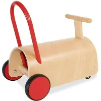 Pinolino Enzo loopstoeltje en glijbaan, naturel/rood