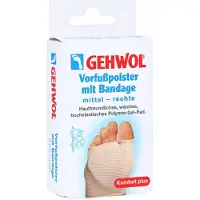 GEHWOHL Anti Druk Voorvoetkussen G in Elastische Bandage 1Stuks