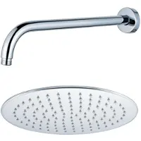 FortiFura Calvi Hoofddouche - 30cm - rond - wandarm 35cm - chroom SW1139119/SW720559