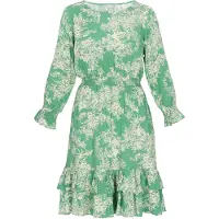 Usha Jurk jade groen / wit