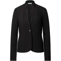 Street One Dames Jacquard blazer in Zwart, in size: 36