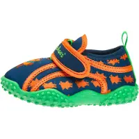 Playshoes Strand-/badschoen 'Pirat' marine / cognac / appel / oranje