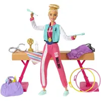 Mattel Gymnastics And Playset Doll Veelkleurig Kinderen