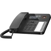 Gigaset Desk 600 - Black - bedrade telefoon - display , nummerweergave - handsfree functie - 7 direct toetsen - headset aansluiting