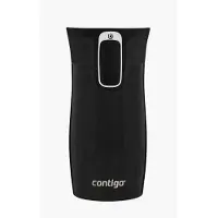 CONTIGO West Loop Mini Autoseal thermosbeker, roestvrijstalen isoleerbeker - Licorice - koffiebeker-to-go, BPA-vrij, lekvrije beker-to-go met Easy-Clean-deksel, houdt tot 6 uur warm, 300 ml