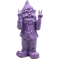 Stoobz Design Tuinkabouter Peace Paars 11 X 13 X 31 Cm