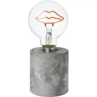 Intratuin Tafellamp Louen Lippen Grijs D 8 H 18 Cm