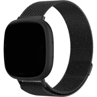 Fitbit Versa 3 / Sense milanese band - zwart