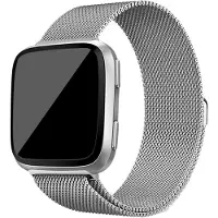 Fitbit Versa milanese band - zilver
