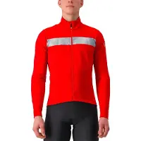 Castelli Raddoppia 3 Jas Rood Grijs, Maat M
