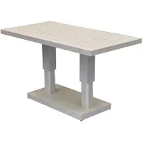 AVH-Collectie Saigon dining tuintafel aluminium latte in hoogte verstelbaar 136x72xH51/78 cm