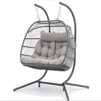 AVH-Collectie La Brisa hangstoel 2 persoons grijs
