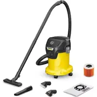 Kärcher KWD 3 V-17/4/20 Suction Brush Kit Nat- en Droogzuiger - 17 liter container - Incl. extra borstels - Vliesfilterzak - Compact