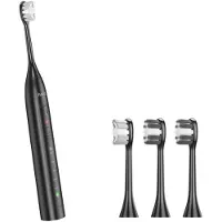 Hoco Elektrische Tandenborstel - Zwart - Inclusief 4 opzetborstels - Oplaadbaar via USB-C