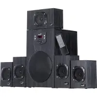 Genius 5.1 luidsprekersysteem SW-HF 4500 v2, 125W, hout, zwart