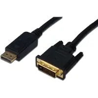Digitus ASSMANN Electronic AK-340301-050-S 5m DisplayPort DVI-D Zwart video kabel adapter
