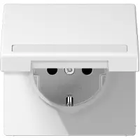 JUNG stopcontact SCHUKO LS1520BFNAKLWW met klapdeksel