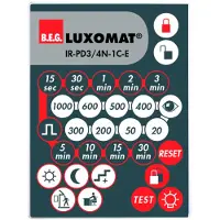 B.E.G. Luxomat Onderdeel | IR afstandsbediening PD3N PD4N 1C-E Plafondmontage -