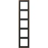 JUNG LS 5 Gang Afdekking Frame Antiek Messing - ME2985AT